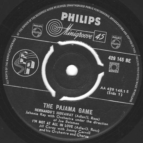 Richard Adler And Jerry Ross (2) : The Pajama Game (7", EP)