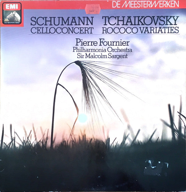 Pierre Fournier, Philharmonia Orchestra, Sir Malcolm Sargent : Schumann Celloconcert, Tchaikovsky Rococo Variaties (LP)