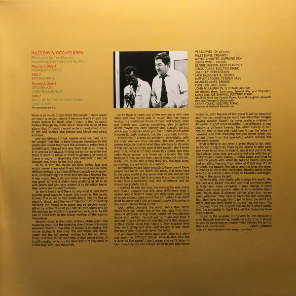 Miles Davis : Bitches Brew (2xLP, Album, RE, 180)