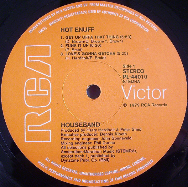 Houseband : Hot Enuff (LP, Album)