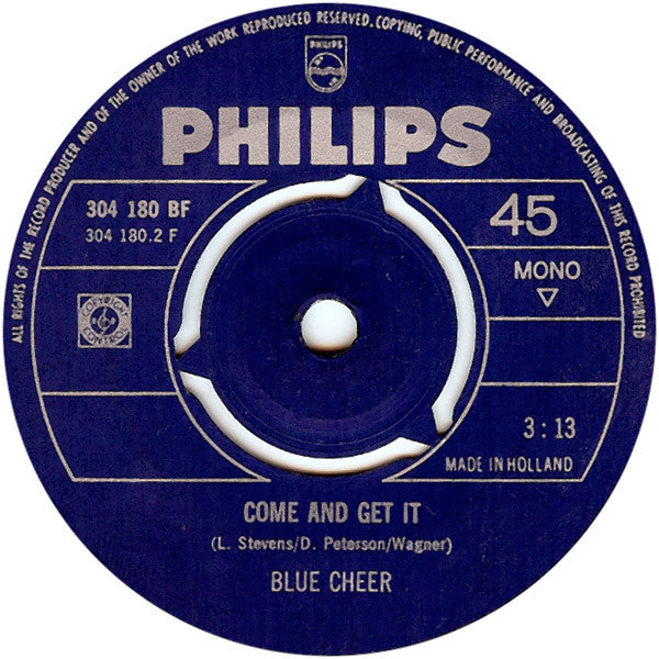 Blue Cheer : The Hunter (7", Single, Mono)