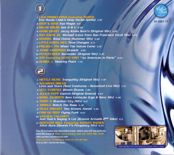 Various : Café Del Mar - Chillhouse Mix Vol. 2 (2xCD, Mixed, Dig)