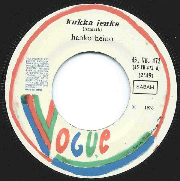 Hanko Heino : Kukka Jenka / Rilo Jenka (7", Single)