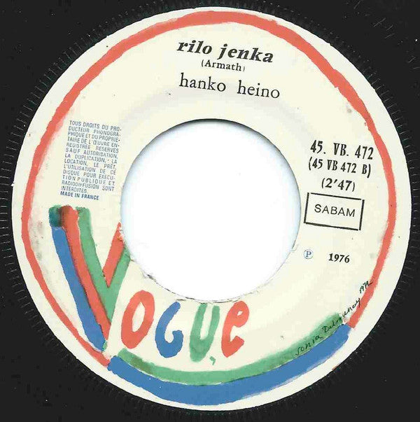 Hanko Heino : Kukka Jenka / Rilo Jenka (7", Single)