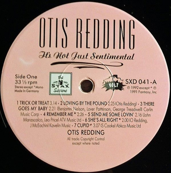 Otis Redding : It's Not Just Sentimental (LP, Comp)