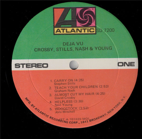 Crosby, Stills, Nash & Young : Déjà Vu (LP, Album, MO,)