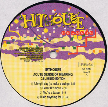 Hithouse : Acute Sense Of Hearing (LP, Ltd)