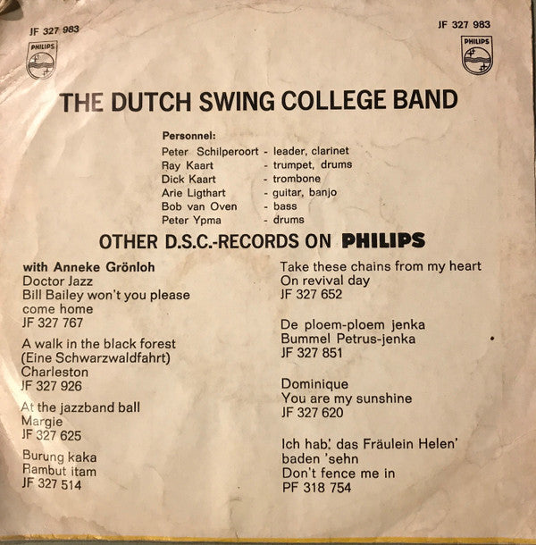 The Dutch Swing College Band : Supercalifragilisticexpialidocius (7", Single)