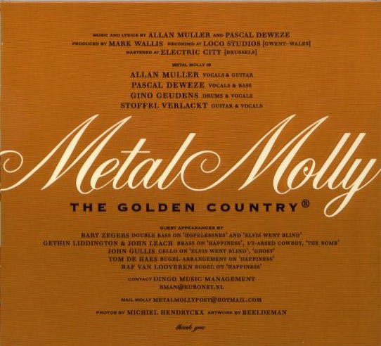 Metal Molly : The Golden Country® (CD, Album)