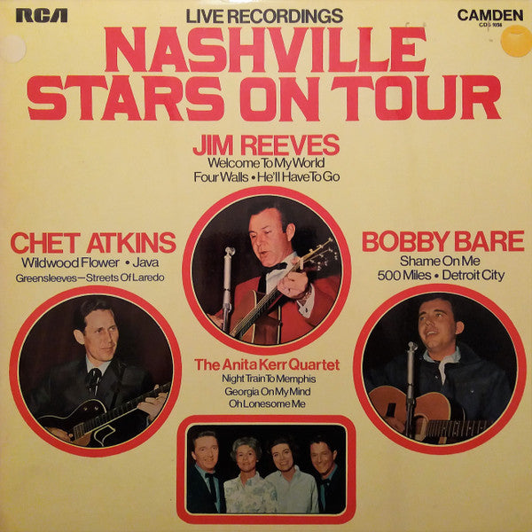 Chet Atkins / Bobby Bare / Jim Reeves / The Anita Kerr Singers : Nashville Stars On Tour (Live Recordings) (LP, Album)