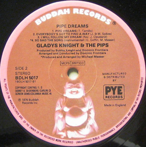 Gladys Knight & The Pips* : Pipe Dreams: The Original Motion Picture Soundtrack (LP, Album)