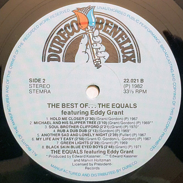 The Equals : The Best Of ... The Equals   featuring Eddy Grant (LP, Comp)