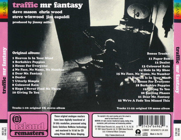 Traffic : Mr. Fantasy (CD, Album, RE, RM, RP)