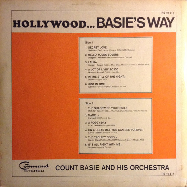 Count Basie Orchestra : Hollywood... Basie's Way (LP, Album)
