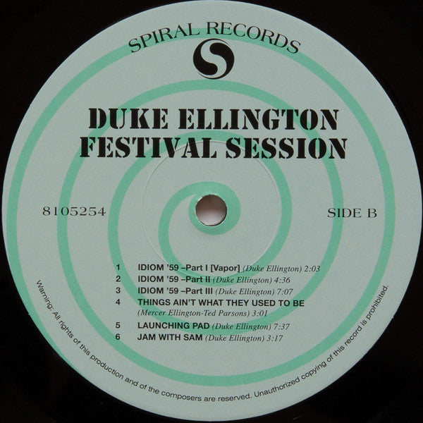Duke Ellington And His Orchestra : Festival Session (LP, Album, RE, RM, 180)