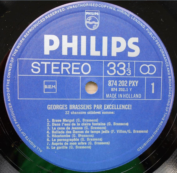 Georges Brassens : Par Excellence! (32 Chansons Célèbres Comme:) (2xLP + Box + Comp, RE)