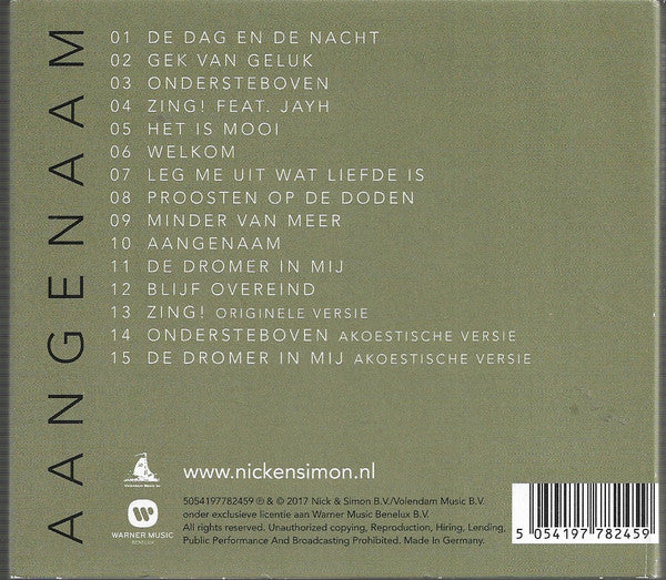 Nick & Simon : Aangenaam (CD, Album, Dlx)