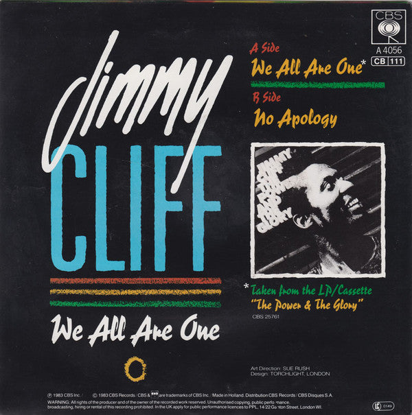 Jimmy Cliff : We All Are One (7", Single)