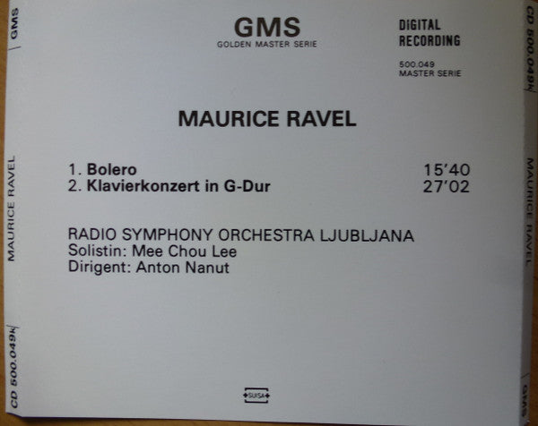 Ravel* : Bolero / Klavierkonzert In G-Dur (CD, Album)
