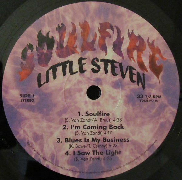 Little Steven : Soulfire (LP + LP, S/Sided, Etch + Album)