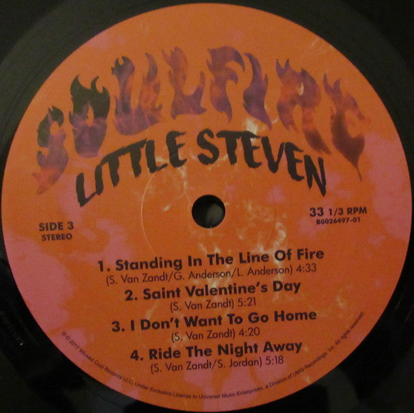 Little Steven : Soulfire (LP + LP, S/Sided, Etch + Album)
