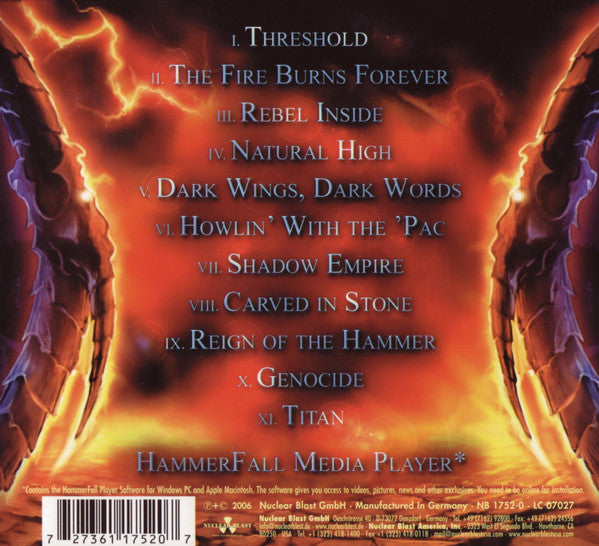 HammerFall : Threshold (CD, Album, Enh, Dig)