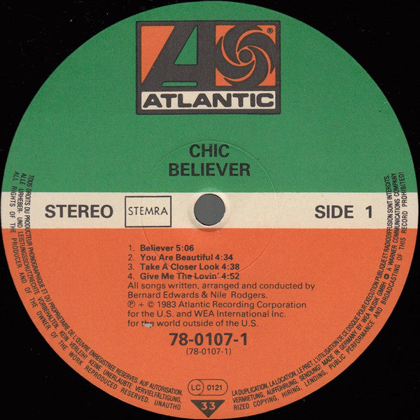 Chic : Believer (LP, Album)