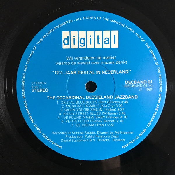 The Occasional Decsieland Jazzband : 12 1/2 Jaar Digital In Nederland (LP, Album)