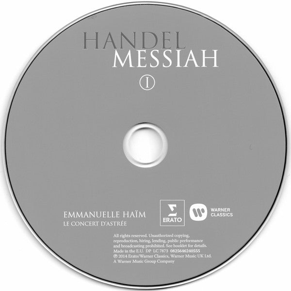 Handel* – Emmanuelle Haïm, Le Concert D'Astrée : Messiah (2xCD, Album + Box)