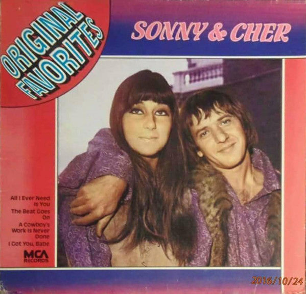 Sonny & Cher : Original Favorites (LP, Comp, RE)