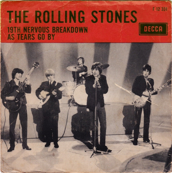 The Rolling Stones : 19th Nervous Breakdown / As Tears Go By (7", Single, Mono)