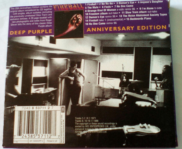 Deep Purple : Fireball (CD, Album, RM, RP, 25t)