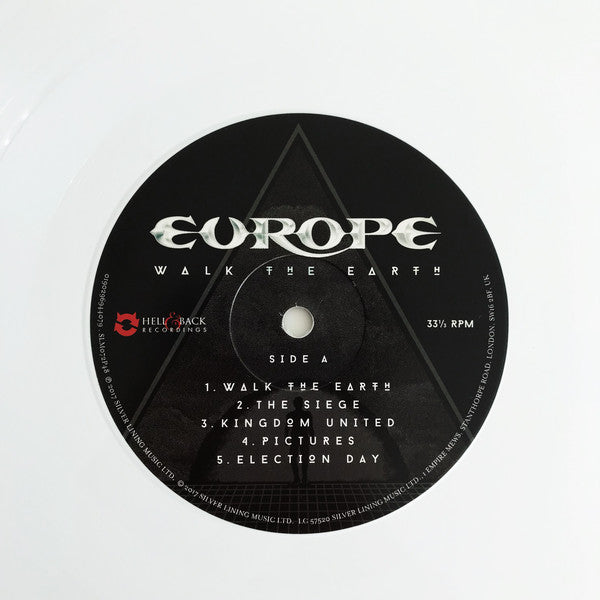 Europe (2) : Walk The Earth (LP, Album, Whi)