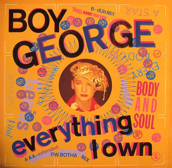 Boy George : Everything I Own (12", Maxi)
