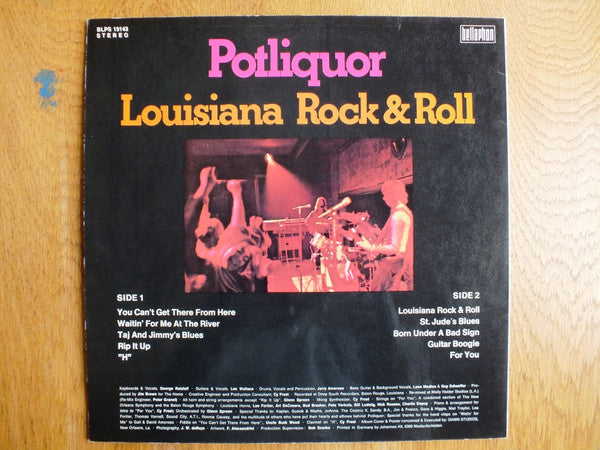 Potliquor : Louisiana Rock & Roll (LP, Album)
