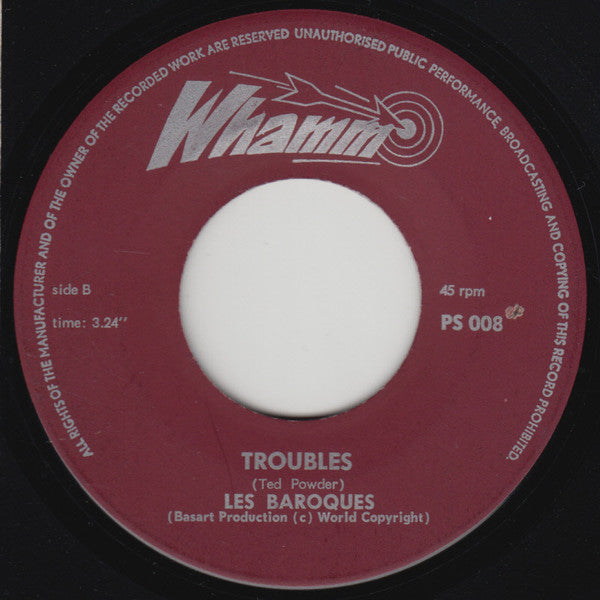 Les Baroques : I'll Send You To The Moon / Troubles (7", Single, Mono)