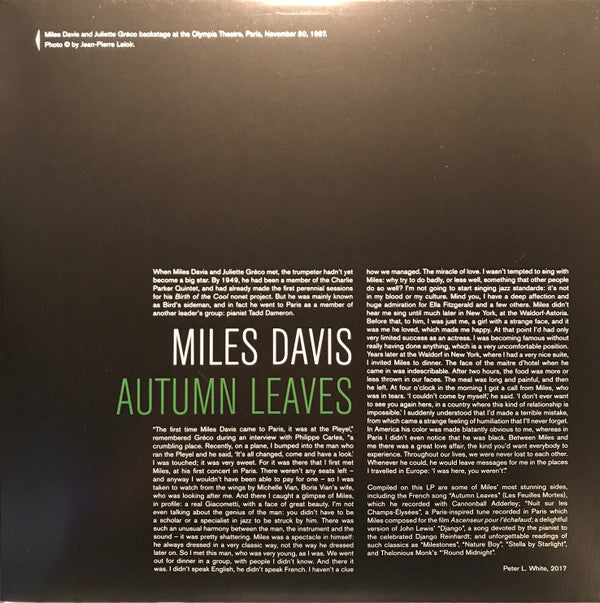 Miles Davis : Autumn Leaves (LP, Comp, Dlx, Ltd, 180)