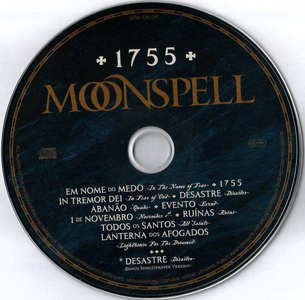 Moonspell : 1755 (CD, Album, Ltd, Dig)