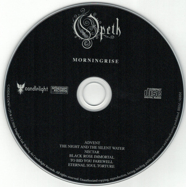 Opeth : Morningrise (CD, Album, RE)