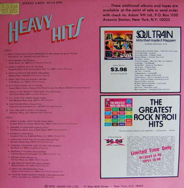 Various : Heavy Hits (LP, Comp)