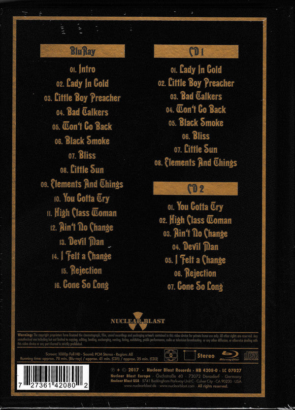 Blues Pills : Lady In Gold - Live In Paris (Blu-ray + 2xCD, Album + Ltd, Dig)