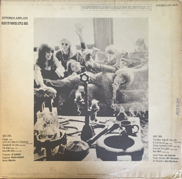 Jefferson Airplane : Bless Its Pointed Little Head (LP, Album, Ind)