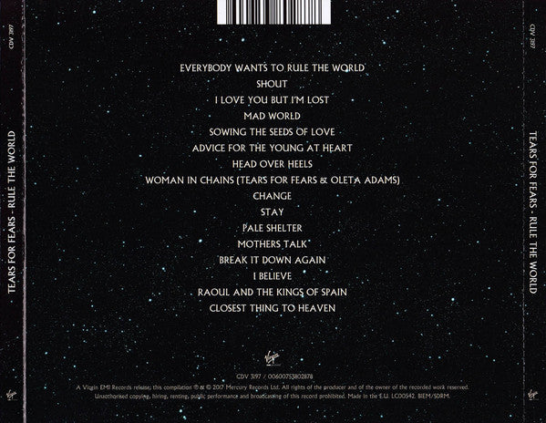 Tears For Fears : Rule The World (CD, Comp)