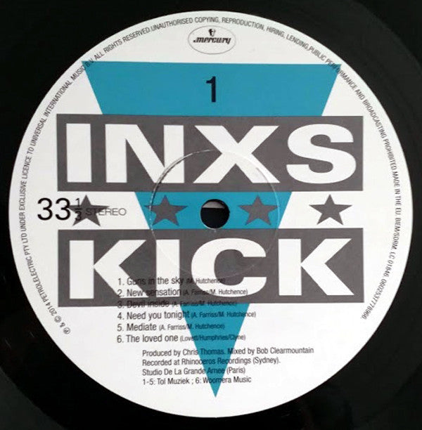 INXS : Kick (LP, Album, RE, Gat)