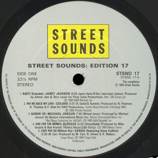 Various : Street Sounds Edition 17 (LP, Comp)