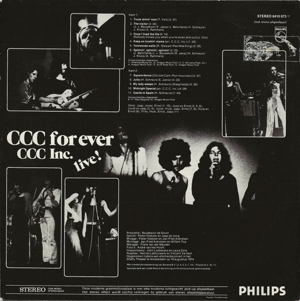 C.C.C. Inc. : C.C.C. For Ever (LP, Album)
