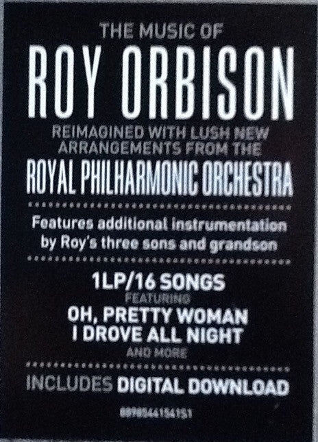 Roy Orbison With The The Royal Philharmonic Orchestra - Roy Orbison With The The Royal Philharmonic Orchestra - A Love So Beautiful  (LP) - Discords.nl