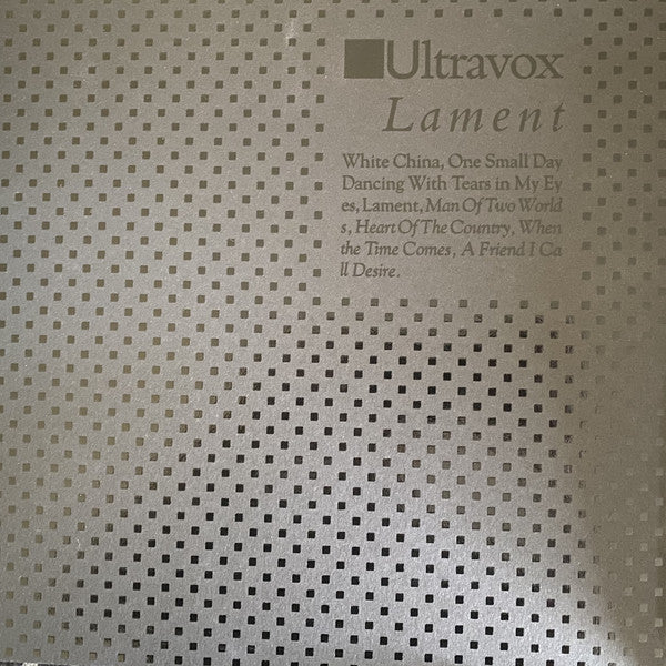 Ultravox : Lament (LP, Album, Ltd, RE, 180)