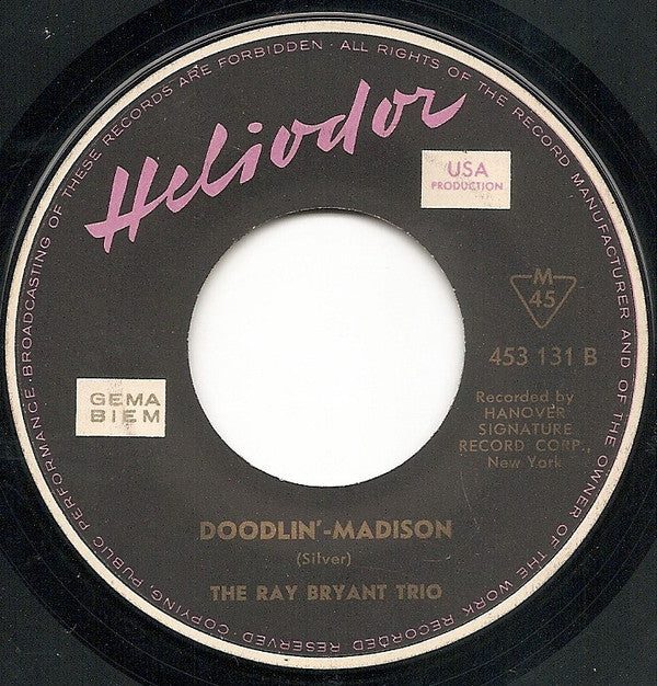 Ray Bryant Trio : Little Susie-Madison / Doodlin'-Madison (7")