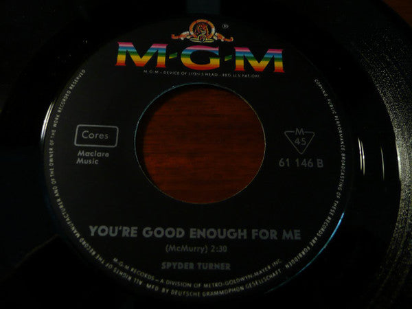 Spyder Turner : Stand By Me / You're Good Enough For Me (7", Single)